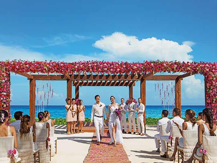 Beach Wedding at Breathless Riviera Cancun