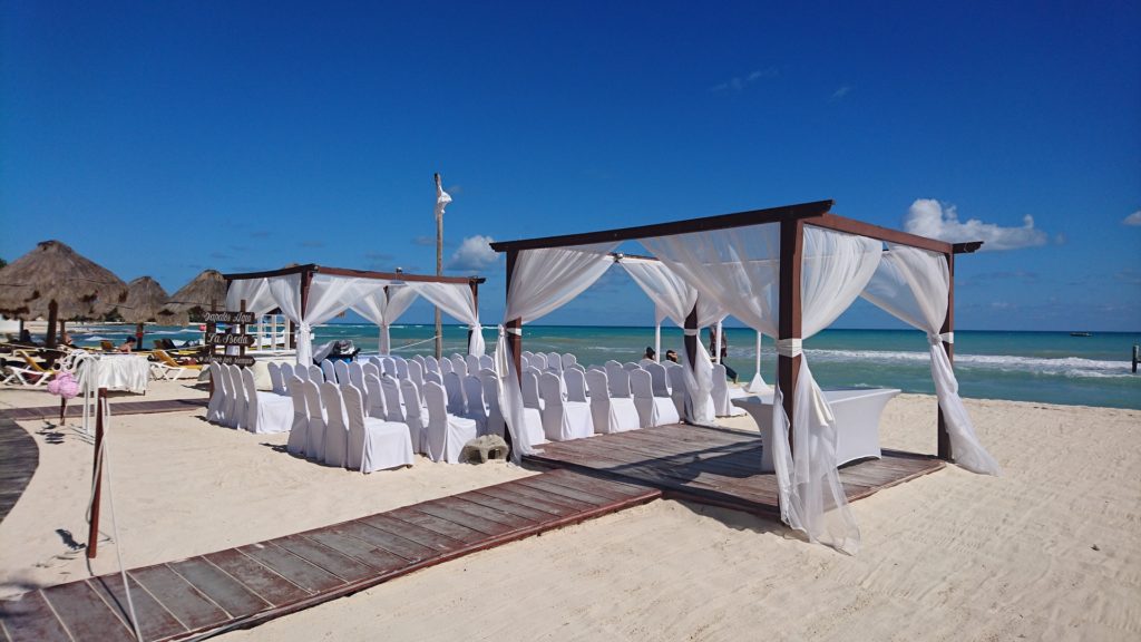 beach wedding gazebo location