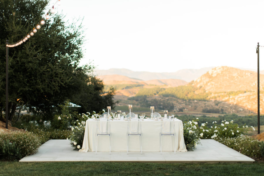 Destination Wedding Reception Set Up 
